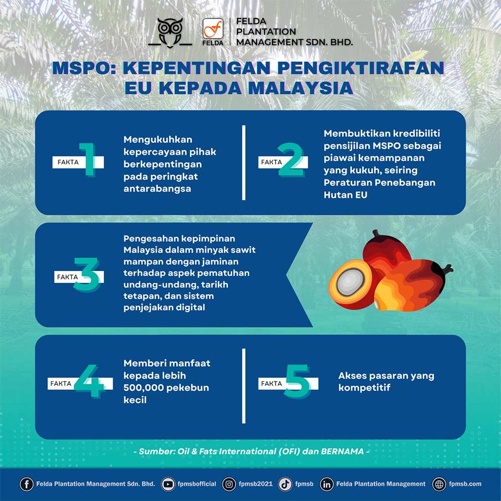 KEPENTINGAN PENGIKTIRAFAN EU TERHADAP MSPO